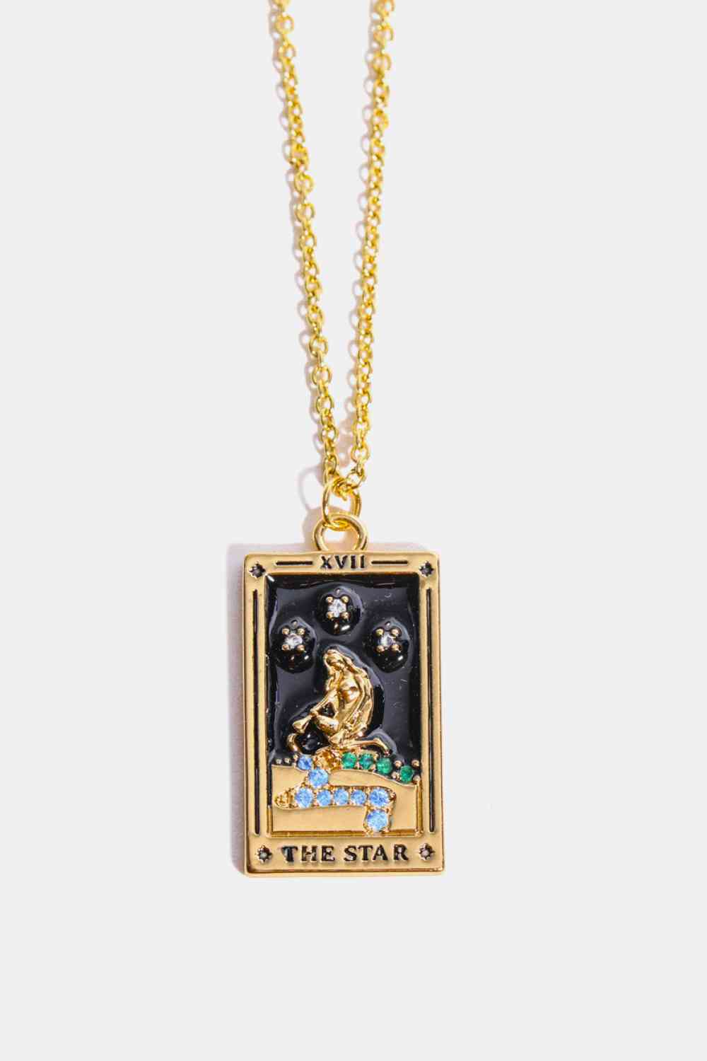 Tarot Card Pendant Stainless Steel Necklace-Bijou Crush