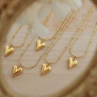 Titanium Steel Heart Pendant Necklace-Bijou Crush