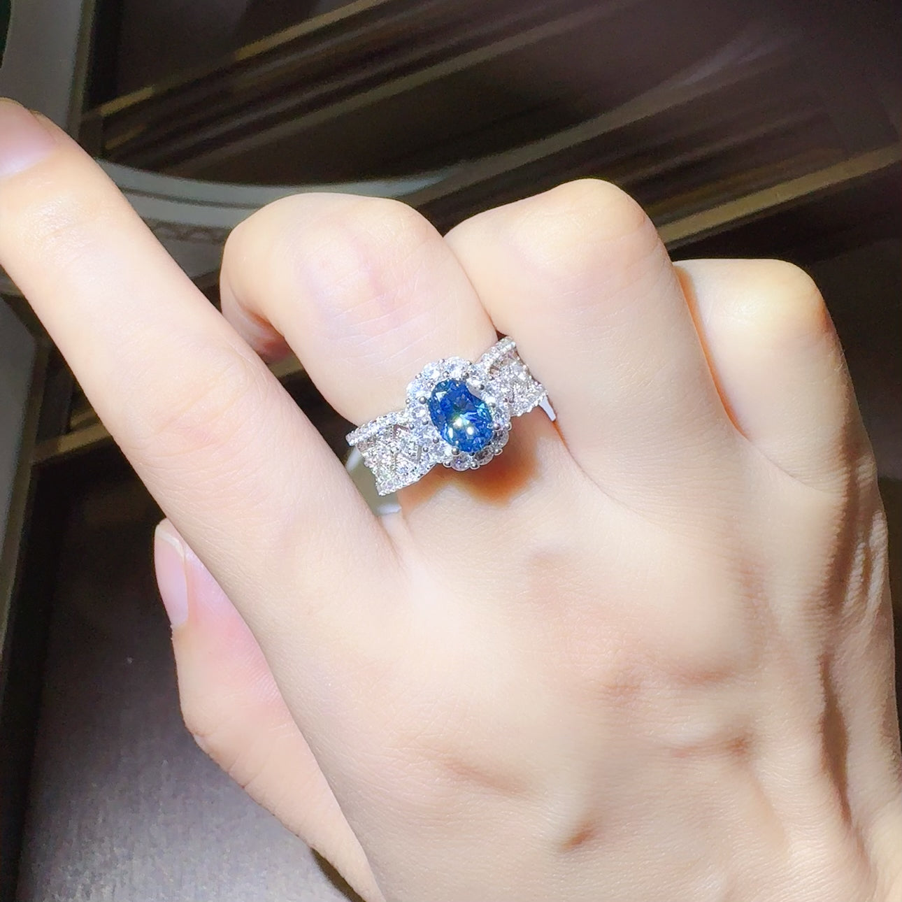 1 Carat Moissanite Zircon Sterling Silver Ring-Bijou Crush