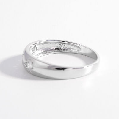 925 Sterling Silver Inlaid Zircon Ring-Bijou Crush