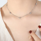 Titanium Steel Zircon Heart Necklace-Bijou Crush