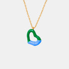 Heart Pendant Titanium Steel Necklace-Bijou Crush
