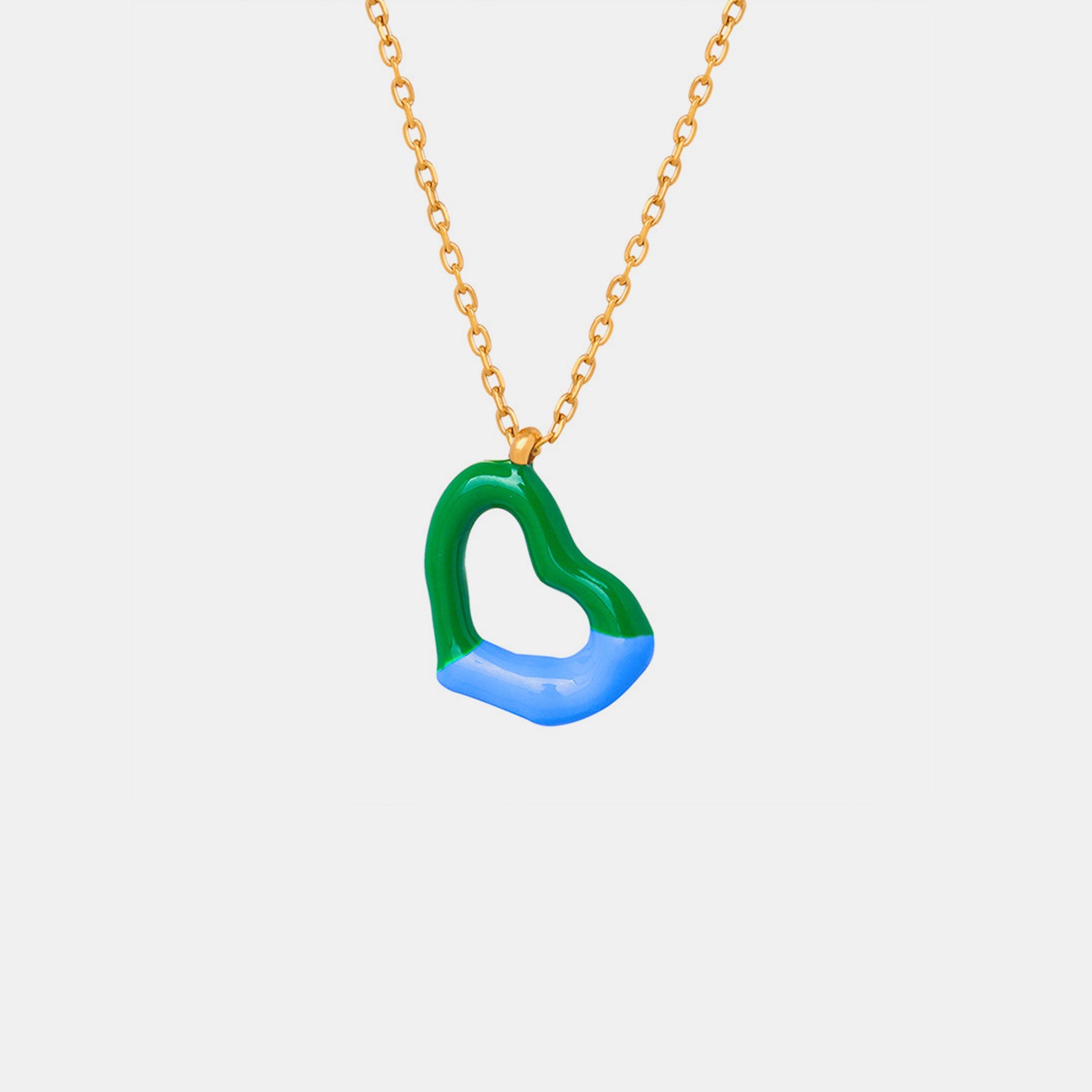 Heart Pendant Titanium Steel Necklace-Bijou Crush