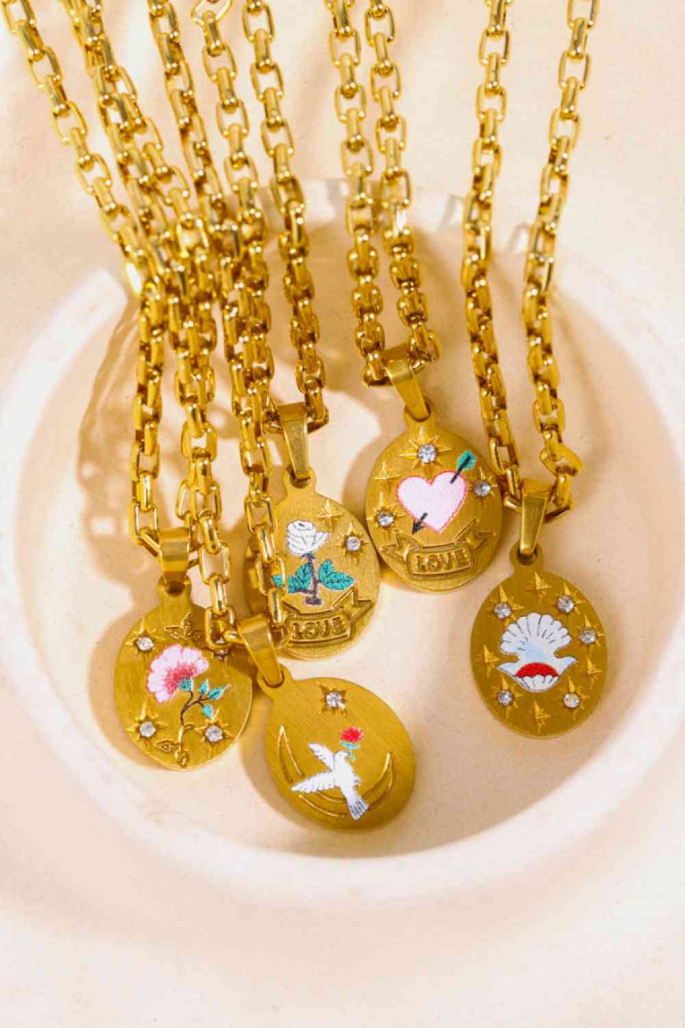 Stainless Steel 18K Gold-Plated Necklace-Bijou Crush