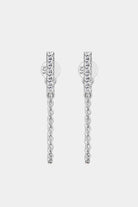 Moissanite 925 Sterling Silver Connected Earrings-Bijou Crush