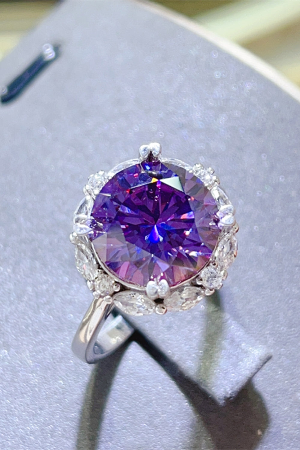 Bold & Brilliant 5-Carat Moissanite Sterling Silver Ring-Bijou Crush