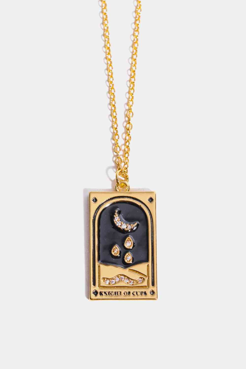Tarot Card Pendant Stainless Steel Necklace-Bijou Crush