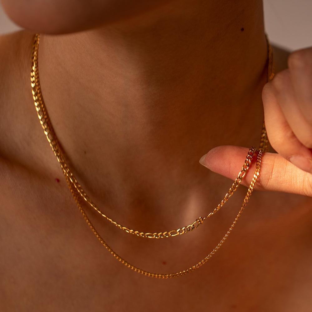 Stainless Steel Double-Layered Necklace-Bijou Crush
