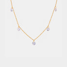 Stainless Steel Rhinestone Charm Necklace-Bijou Crush
