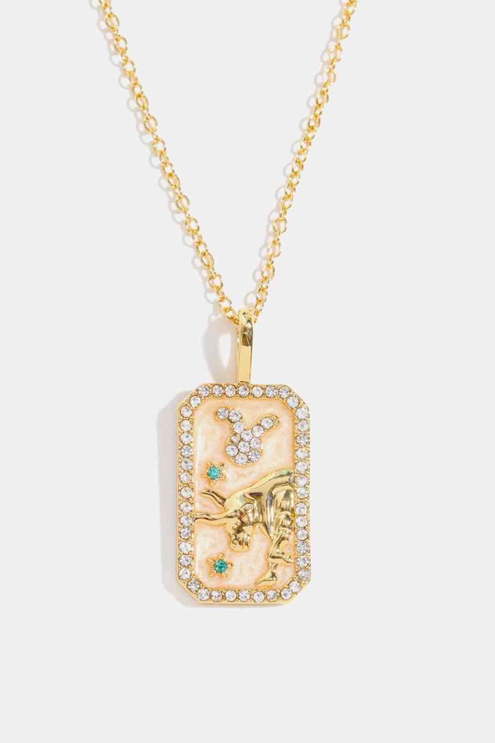Rhinestone Constellation Pendant Copper Necklace-Bijou Crush