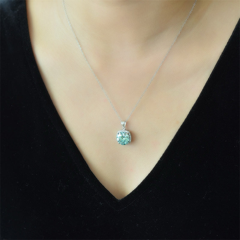 5 Carat Moissanite 925 Sterling Silver Pendant Necklace-Bijou Crush
