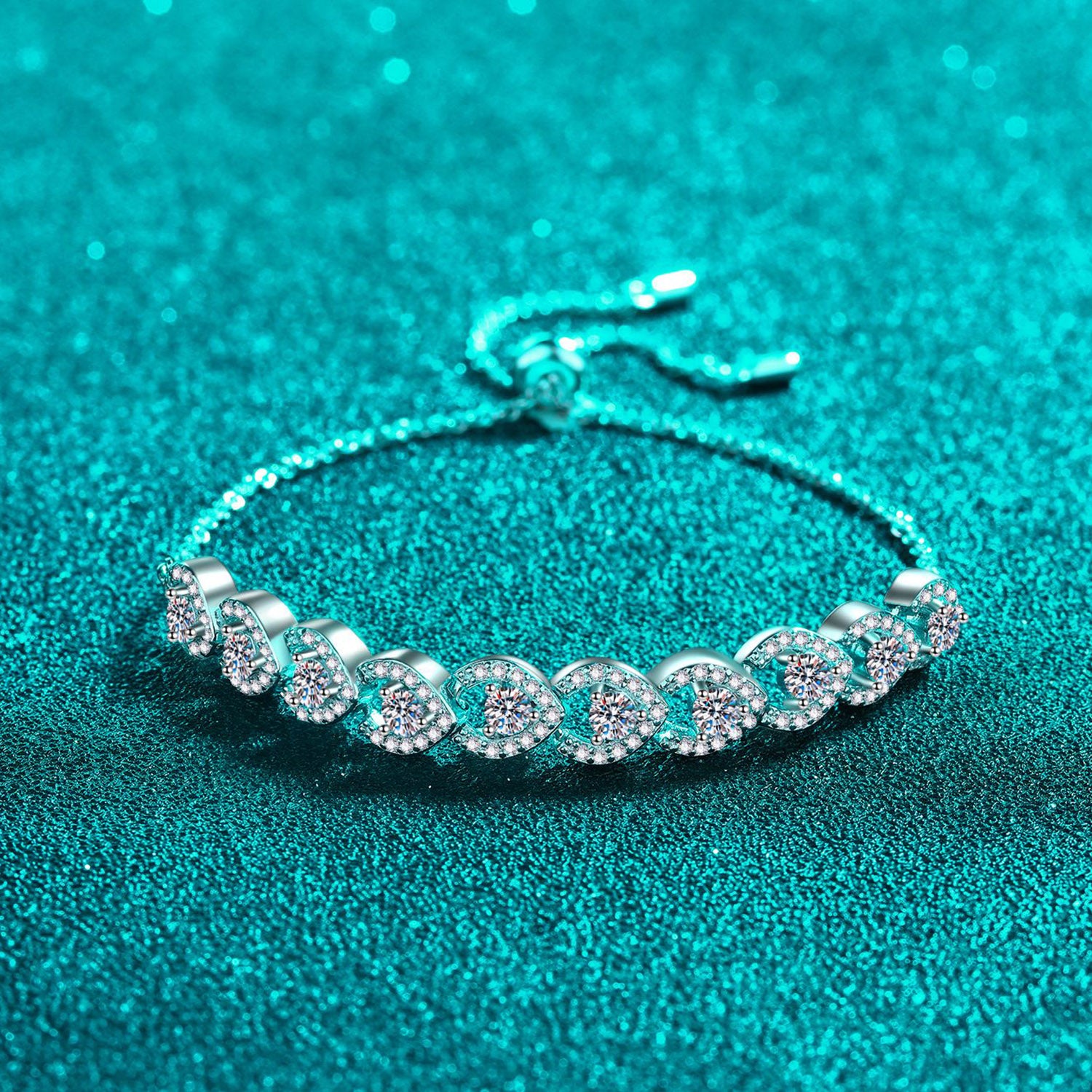1 Carat Moissanite 925 Sterling Silver Bracelet-Bijou Crush