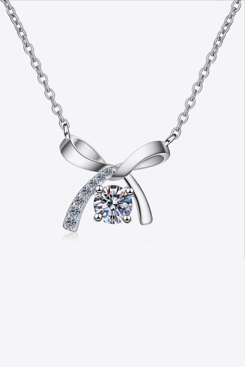 Moissanite 925 Sterling Silver Necklace-Bijou Crush