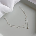 Stacked Rolo Chain Star Anklet in 925 Sterling Silver-Bijou Crush