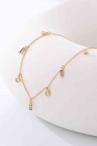 18K Gold Plated Multi-Charm Chain Necklace-Bijou Crush
