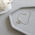 Party Double Loops Curb Chain 925 Sterling Silver Bracelet-Bijou Crush