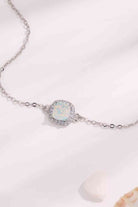 Opal Platinum-Plated Bracelet-Bijou Crush