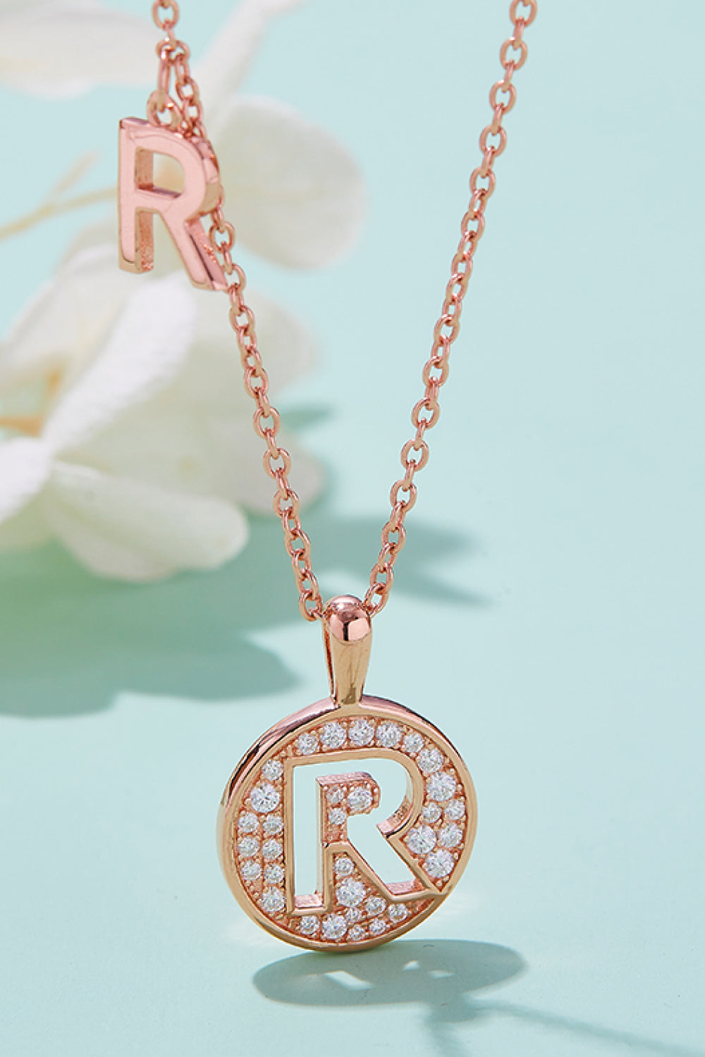 Adored Moissanite K to T Pendant Necklace-Bijou Crush