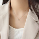 Gift CZ Lock Necklace – 925 Sterling Silver-Bijou Crush