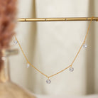 Stainless Steel Rhinestone Charm Necklace-Bijou Crush