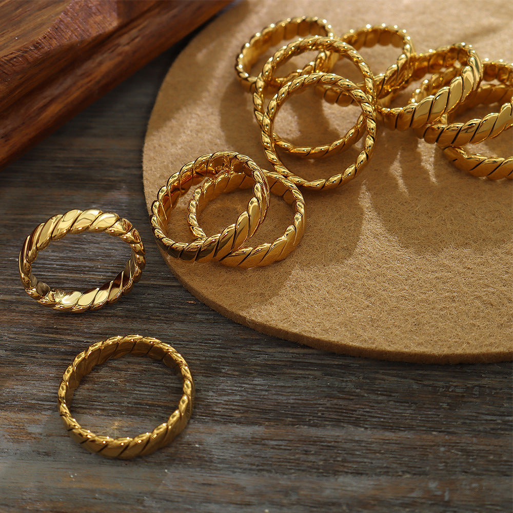 Titanium Steel Gold-Plated Ring-Bijou Crush