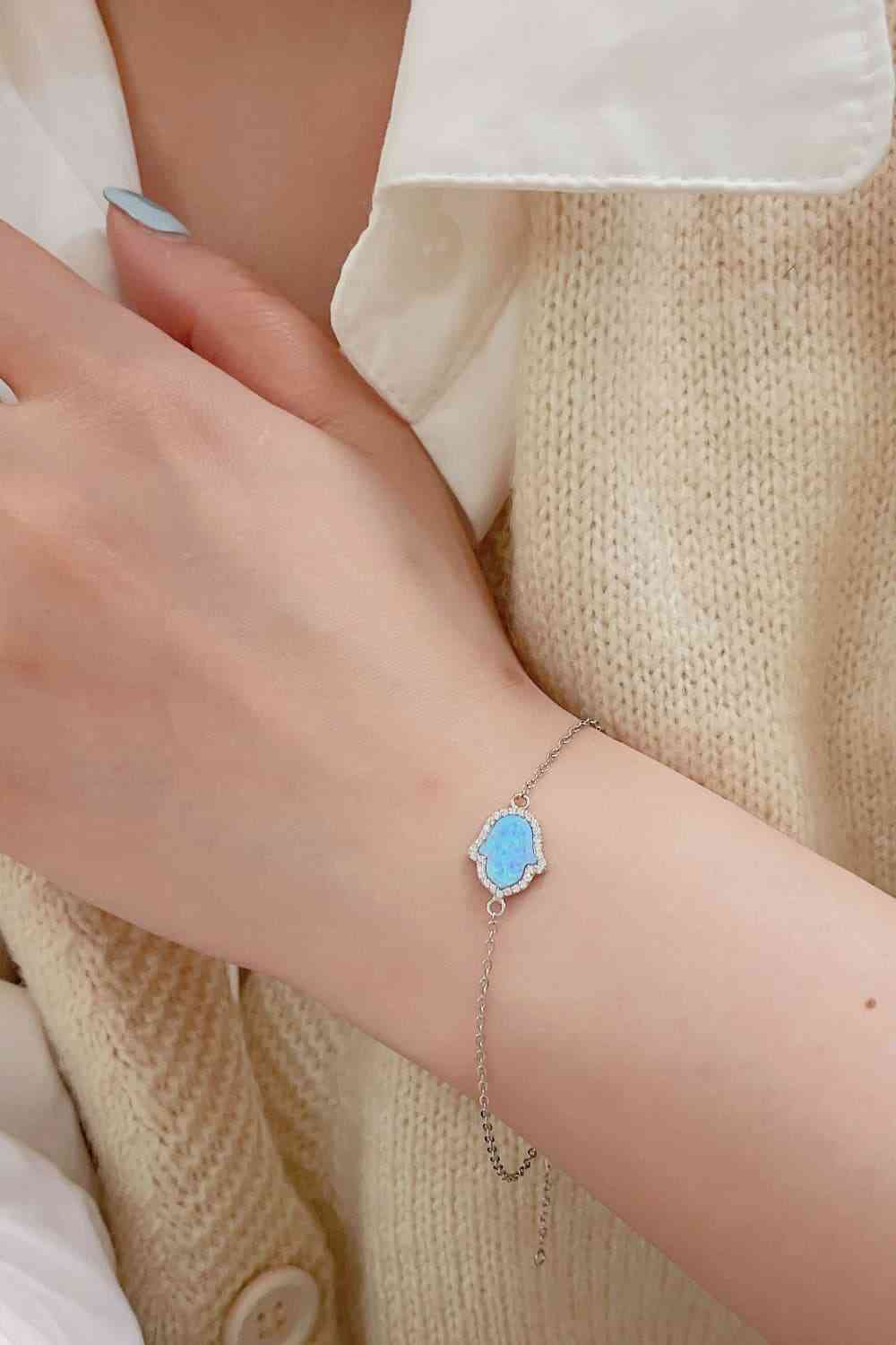 Opal 925 Sterling Silver Bracelet-Bijou Crush