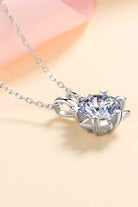 Learning To Love 925 Sterling Silver Moissanite Pendant Necklace-Bijou Crush