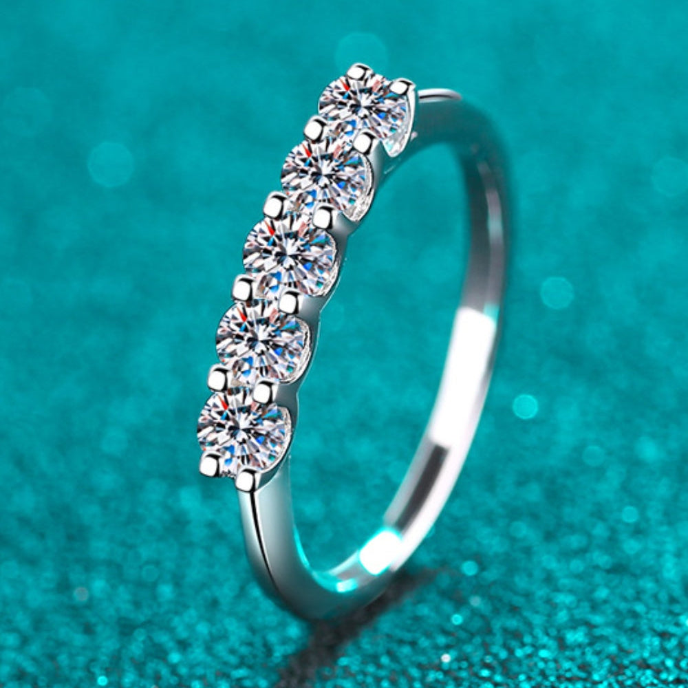 0.5 Carat Timeless Moissanite Sterling Silver Ring-Bijou Crush