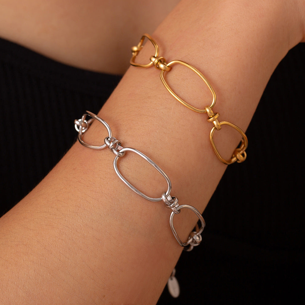 Titanium Steel Chain Bracelet-Bijou Crush
