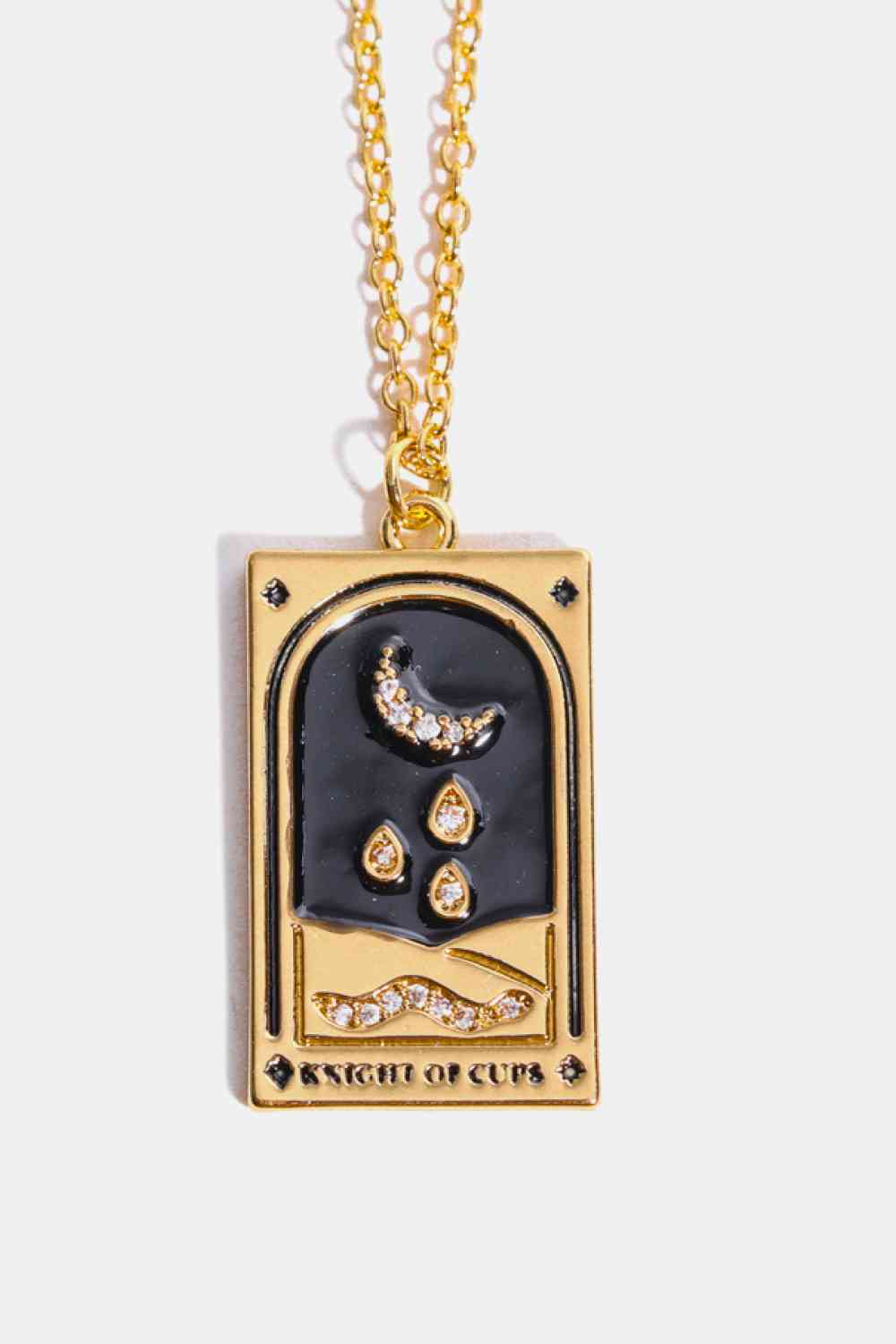Tarot Card Pendant Stainless Steel Necklace-Bijou Crush