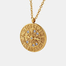 Zircon Titanium Steel Timepiece Shape Necklace-Bijou Crush