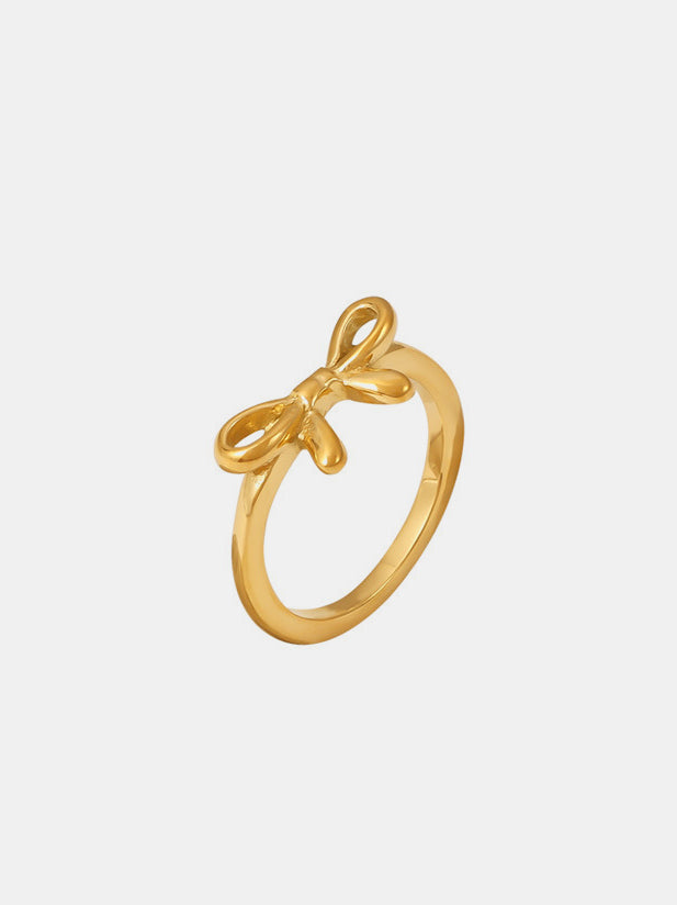 Stainless Steel Bow Ring-Bijou Crush