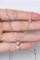 Moissanite 925 Sterling Silver Necklace-Bijou Crush