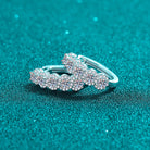 1 Carat Moissanite Zircon 925 Sterling Silver Huggie Earrings-Bijou Crush