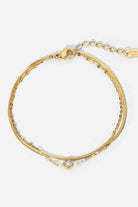 Icing on the Cake Rhinestone Double-Layered Bracelet-Bijou Crush
