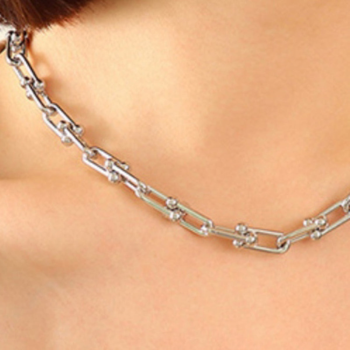 Chunky Chain Titanium Steel Necklace-Bijou Crush