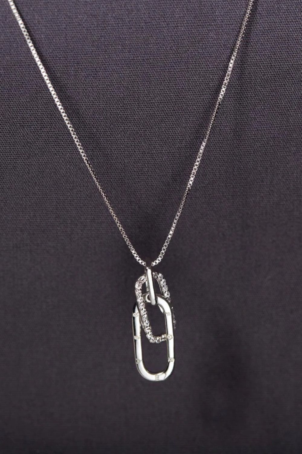 925 Sterling Silver Inland Zircon Necklace-Bijou Crush