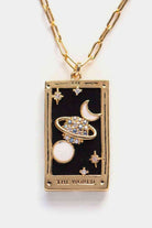 Tarot Card Pendant Stainless Steel Necklace-Bijou Crush