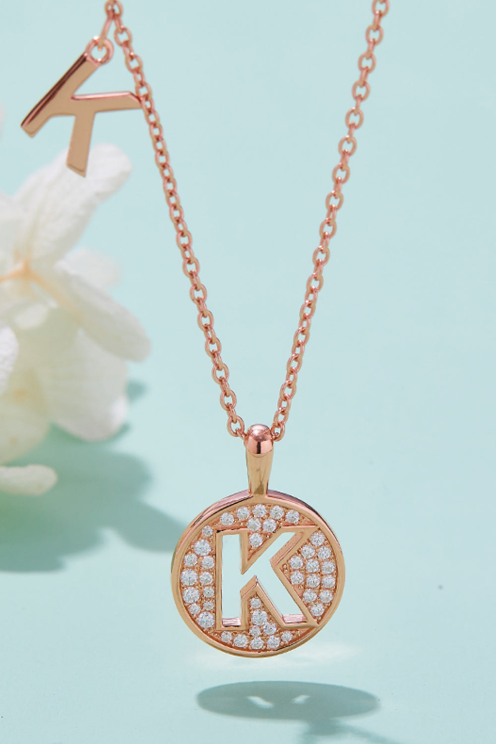 Adored Moissanite K to T Pendant Necklace-Bijou Crush