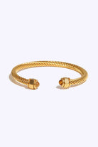 Stainless Steel Twisted C-Shaped Bracelet-Bijou Crush