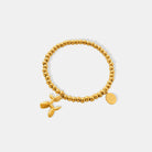 Titanium Steel Puppy Shape Charm Bracelet - 18K Gold-Plated-Bijou Crush