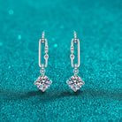 2 Carat Moissanite 925 Sterling Silver Earrings-Bijou Crush