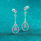 1 Carat Moissanite 925 Sterling Silver Drop Earrings-Bijou Crush