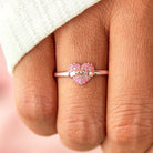 MOM Heart Shape 925 Sterling Silver Engraved Ring-Bijou Crush