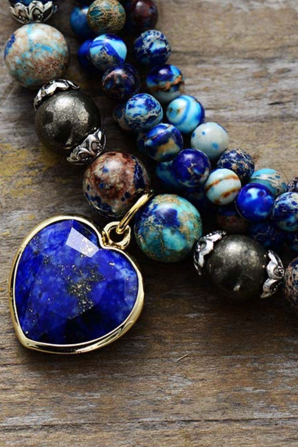 Imperial Stone Heart Three-Layered Bracelet-Bijou Crush