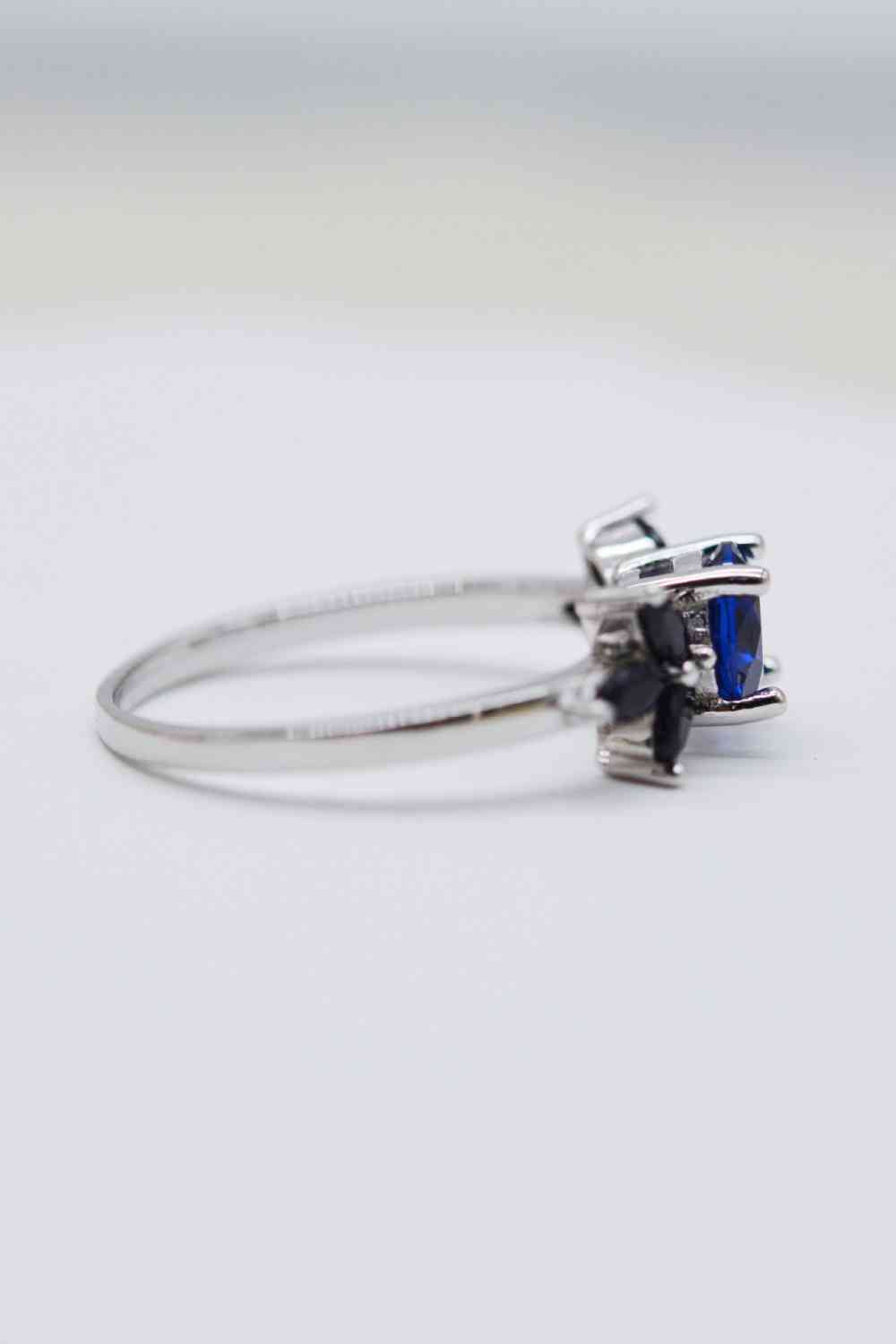 Spinel Zircon Leaf Ring-Bijou Crush