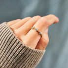 925 Sterling Silver Inlaid Zircon Flower Ring-Bijou Crush