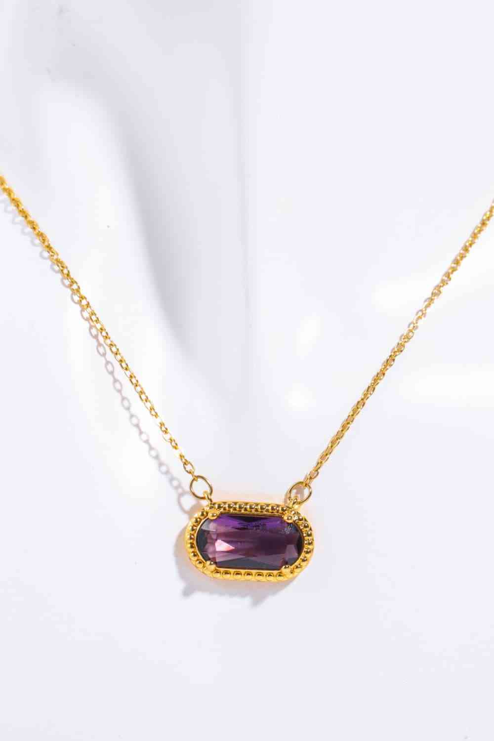 Copper 14K Gold-Plated Pendant Necklace-Bijou Crush