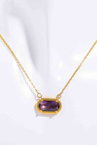 Copper 14K Gold-Plated Pendant Necklace-Bijou Crush