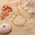 Heart Shape Double-Layered Anklet-Bijou Crush